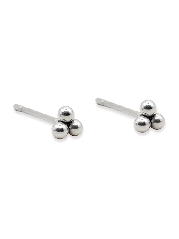 Oorknopjes Dots Zilver